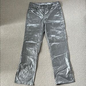 GAP Metallic Silver Pants